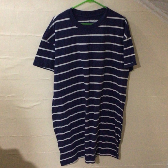 Time and Tru Dresses & Skirts - Time and Tru Navy Striped Women's Tee